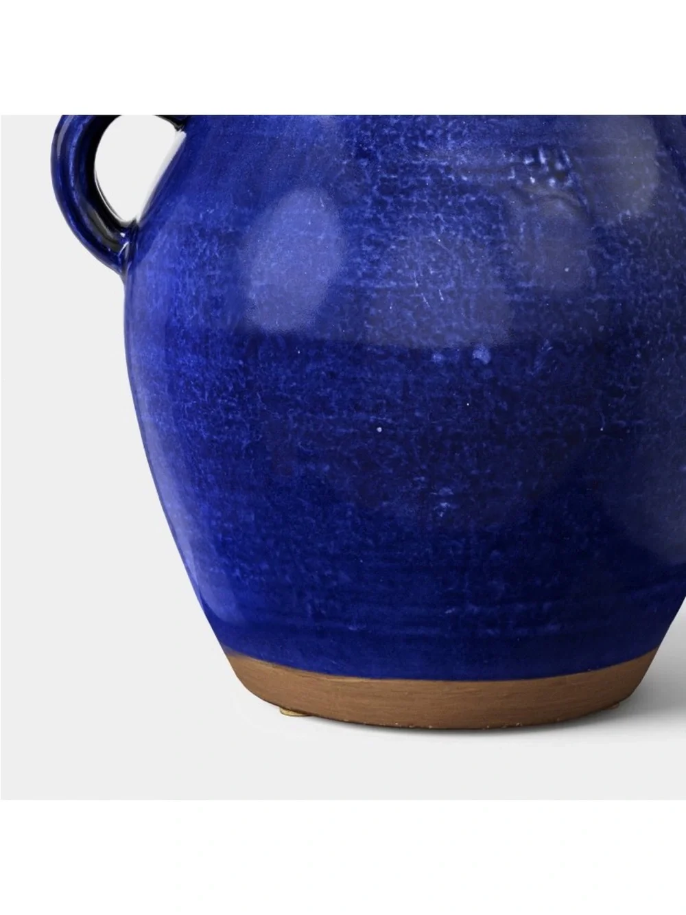 Medium Tuscan Ceramic Handled Vase Blue - Threshold™